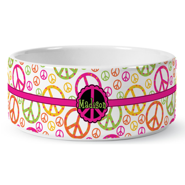 Custom Design - Ceramic Dog Bowl - Medium - Front