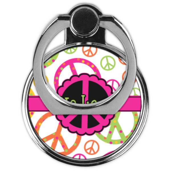 Custom Design - Cell Phone Ring Stand & Holder - Front (Collapsed)