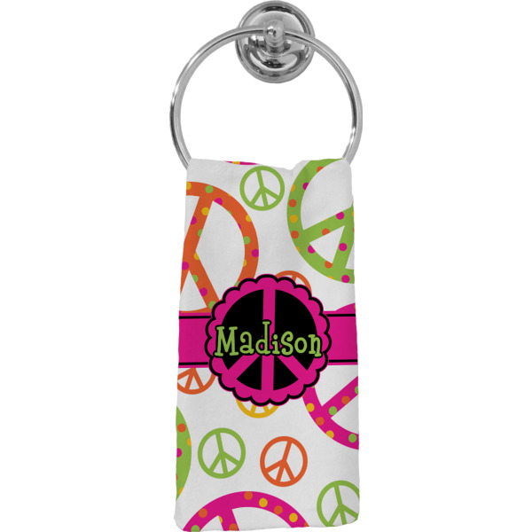 Custom Peace Sign Hand Towel - Full Print (Personalized)