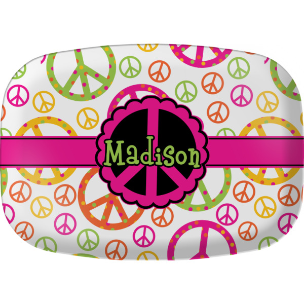 Custom Peace Sign Melamine Platter (Personalized)