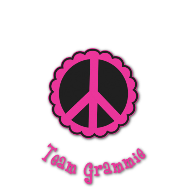 Custom Peace Sign Graphic Decal - Custom Sizes (Personalized)