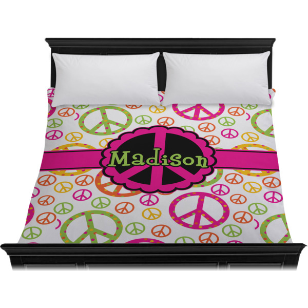 Custom Design - Duvet Cover - King - On Bed - No Prop