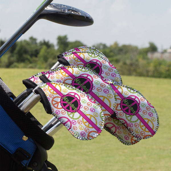 Custom Design - Golf Club Cover - Set of 9 - On Clubs