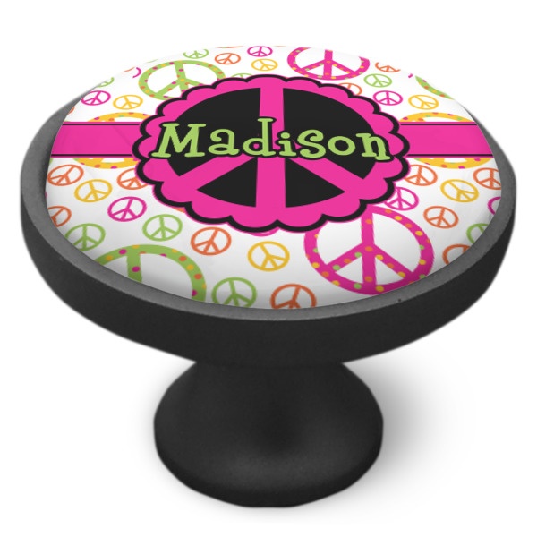 Custom Design - Cabinet Knob - Black - Side