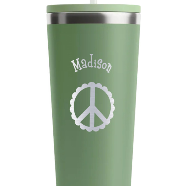 Custom Design - Light Green RTIC Everyday Tumbler - 28 oz. - Close Up