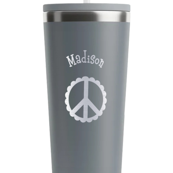 Custom Design - Grey RTIC Everyday Tumbler - 28 oz. - Close Up