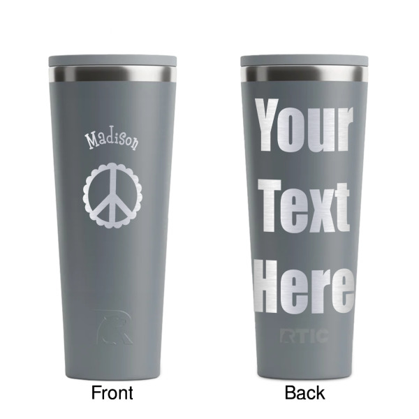 Custom Design - Grey RTIC Everyday Tumbler - 28 oz. - Front and Back