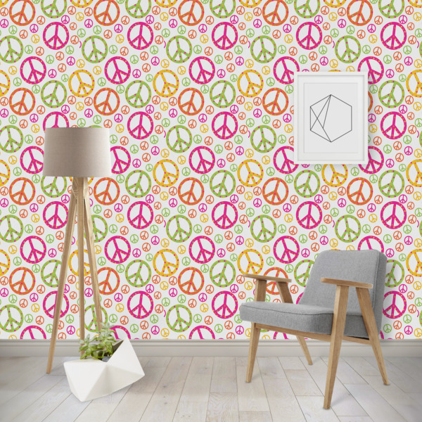 Custom Peace Sign Wallpaper & Surface Covering