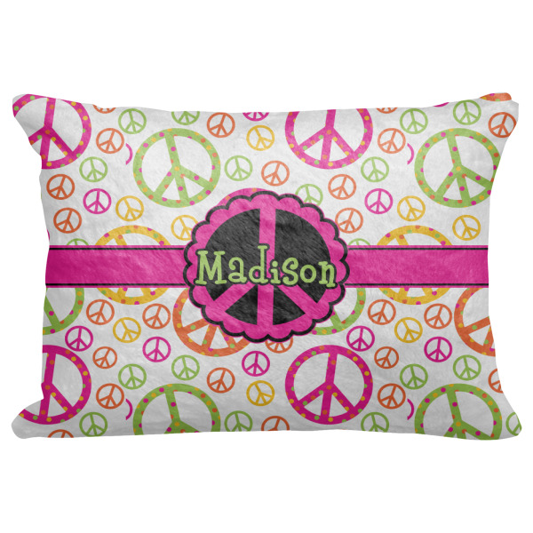 Custom Peace Sign Decorative Baby Pillowcase - 16"x12" (Personalized)