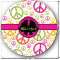 Peace Sign Multipurpose Round Labels - 2" (Personalized)