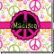 Peace Sign Square Decal - Small (Personalized)