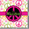 Peace Sign Square Decal - Medium (Personalized)