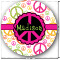 Peace Sign Round Decal - Medium (Personalized)