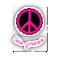 Peace Sign Graphic Car Decal (Personalized)