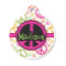 Peace Sign Round Pet ID Tag - Small (Personalized)