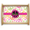 Peace Sign Natural Wooden Tray - Large (Personalized)