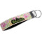 Peace Sign Wristlet Webbing Keychain Fob (Personalized)