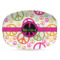 Peace Sign Plastic Platter - Microwave & Oven Safe Composite Polymer (Personalized)