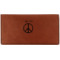 Peace Sign Leatherette Checkbook Holder (Personalized)