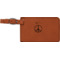 Peace Sign Leatherette Luggage Tag (Personalized)