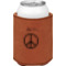 Peace Sign Leatherette Can Sleeve - Single Sided (Personalized)