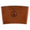 Peace Sign Leatherette Cup Sleeve (Personalized)