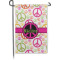 Peace Sign Small Garden Flag - Double Sided w/ Name or Text