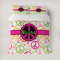 Peace Sign Duvet Cover (Personalized)
