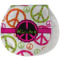 Peace Sign Burp Pad - Velour w/ Name or Text