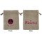 Peace Sign Medium Burlap Gift Bag - Front & Back (Personalized)