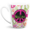Peace Sign 12 Oz Latte Mug (Personalized)