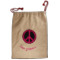 Peace Sign Santa Sack - Front