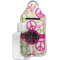 Peace Sign Hand Sanitizer & Keychain Holder - Large (Personalized)