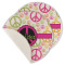Peace Sign Round Linen Placemat - Single Sided - Set of 4 (Personalized)