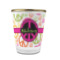 Peace Sign Glass Shot Glass - 1.5 oz - with Gold Rim - Single (Personalized)