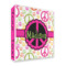 Peace Sign 3 Ring Binder - Full Wrap - 2" (Personalized)