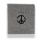 Peace Sign Leather Binder - 1" - Grey (Personalized)