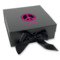 Peace Sign Gift Box with Magnetic Lid - Black