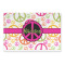 Peace Sign Large Rectangle Car Magnet (Personalized)