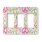 Peace Sign Rocker Style Light Switch Cover - Three Switch