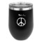 Peace Sign Stemless Wine Tumbler - 5 Color Choices - Stainless Steel  (Personalized)