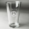Peace Sign Pint Glass - Engraved (Personalized)