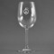 Peace Sign Wine Glass - Engraved (Personalized)
