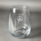 Peace Sign Stemless Wine Glass - Engraved (Personalized)
