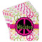 Peace Sign Paper Coasters w/ Name or Text