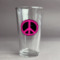Peace Sign Pint Glass - Full Color Logo (Personalized)