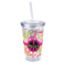 Peace Sign 16oz Double Wall Acrylic Tumbler with Lid & Straw - Full Print (Personalized)