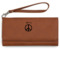 Peace Sign Ladies Leatherette Wallet - Laser Engraved (Personalized)