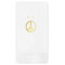 Peace Sign Guest Napkins - Foil Stamped (Personalized)