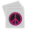 Peace Sign Absorbent Stone Coasters - Set of 4